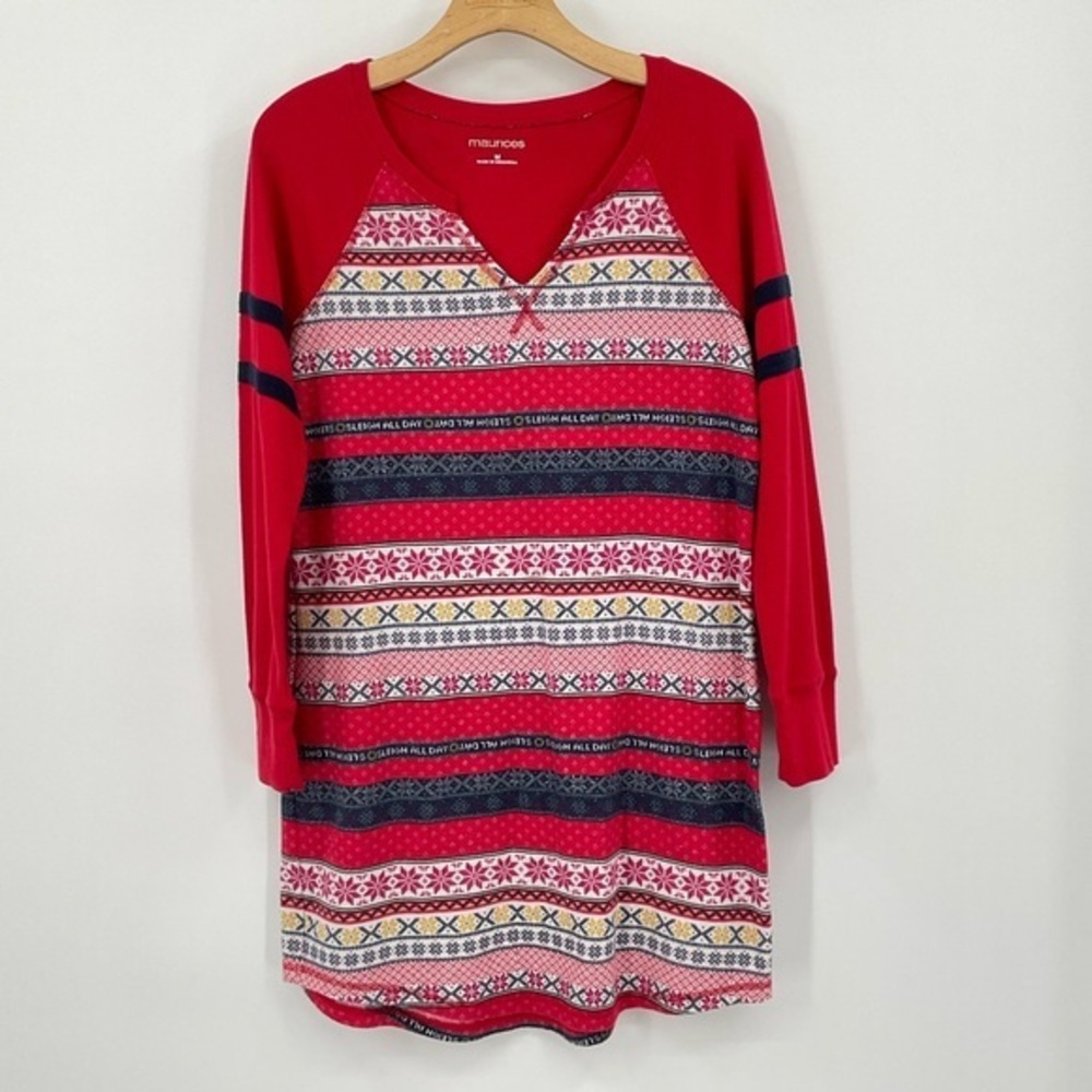 Maurice’s Winter Themed Nightgown Size Medium N12‎